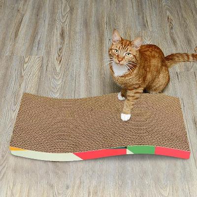 Grattoir Chat - PurrfectScratcher™ - Ondulé Rose - Chat Boutik