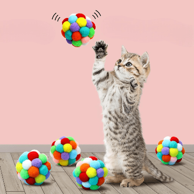 Balle pour Chat - JingleChase™ - Multicouleur - Chat Boutik