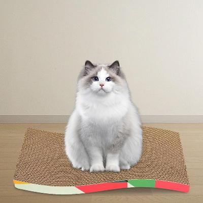 Grattoir Chat - PurrfectScratcher™ - Ondulé Rose - Chat Boutik