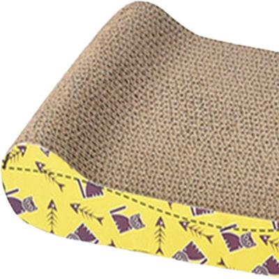 Grattoir Chat - PurrfectScratcher™ - Vague Jaune - Chat Boutik