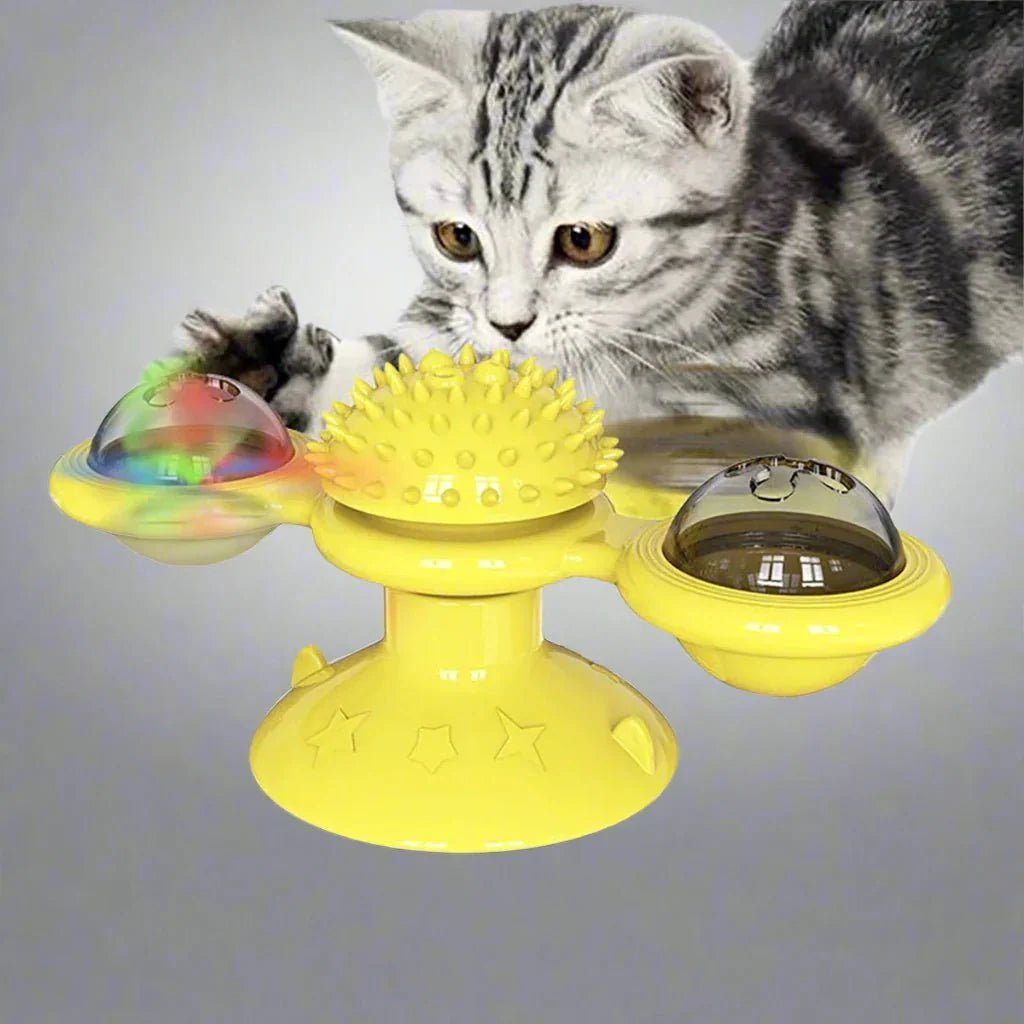 Jouet Pour Chat - MultifunctionalGlowingBall™ - Jaune - Chat Boutik
