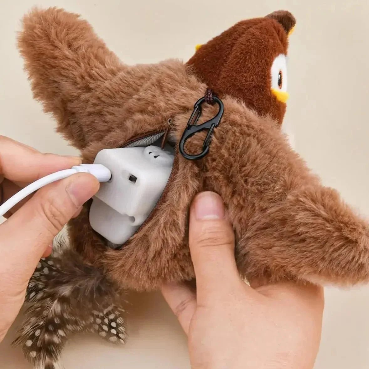 Jouets Interactifs Pour Chat - ChirpingFlappingBird™ - Marron - Chat Boutik